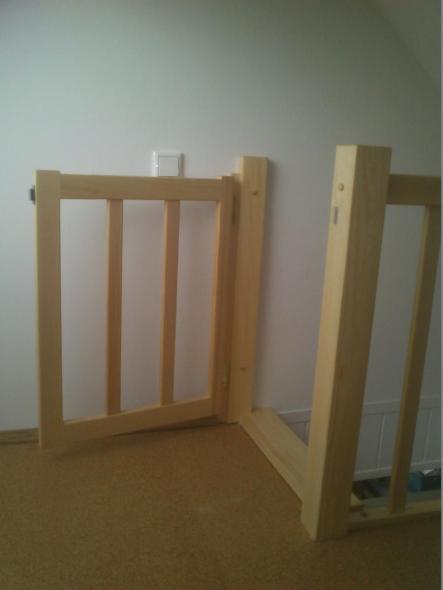 Treppengitter geöffnet